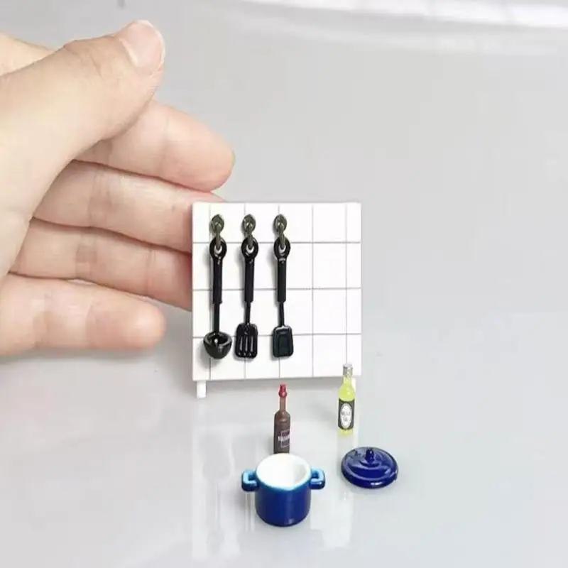 ⭐ QUENTE ❗   1 conjunto de casa de bonecas simulação mini utensílios de cozinha fogão a gás modelo cena decoração casa de bonecas acessórios de cozinha em miniatura