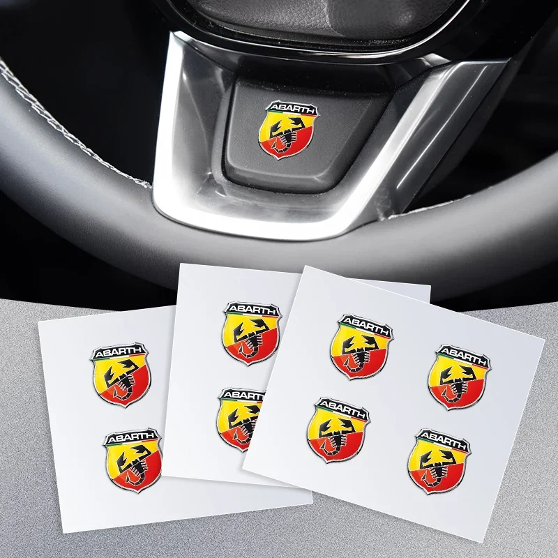 Car Random post Sticker Steering Wheel Decal Interior Decoration For Abarth Stilo Ducato Palio Bravo Linea Doblo 500 Grande Tipo