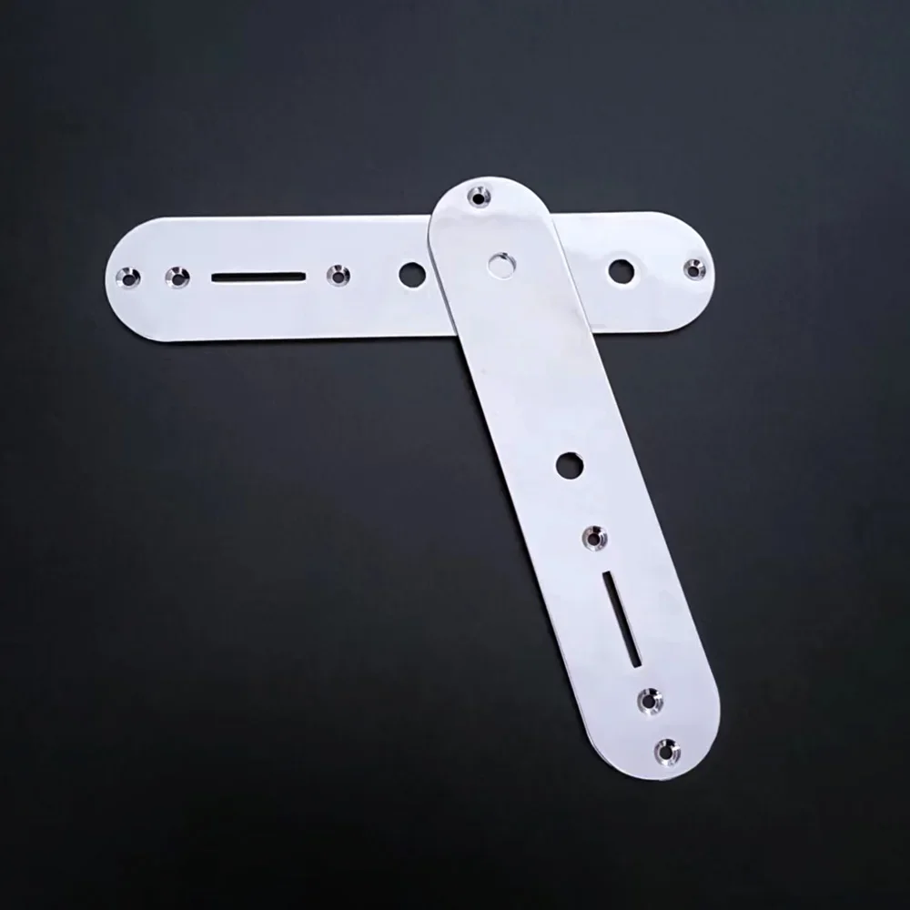 1 Piece Electric Guitar Control Plate Nickel Chrome Color for Tele Guitar