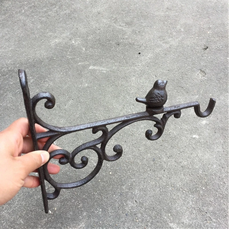 Vintage cast iron hooks, wrought iron bird wall hooks, courtyard gardens, balconies, villa decorations