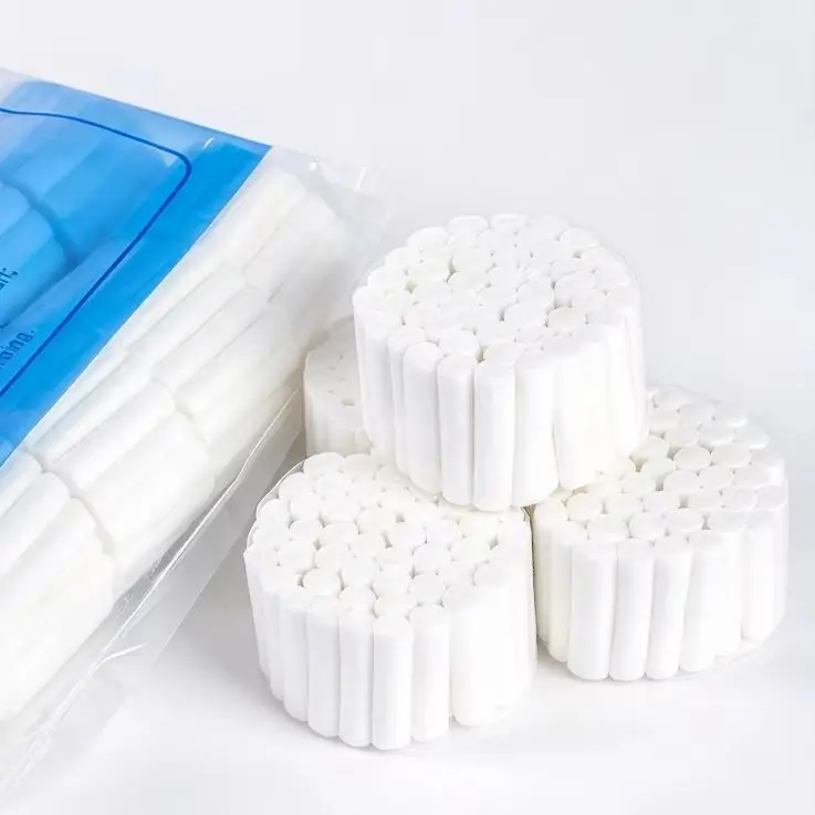 1000Pcs/Pack Disposable Absorbent Dental Cotton Rolls High Absorption Dental Consumables for Clinic Oral Teeth Care