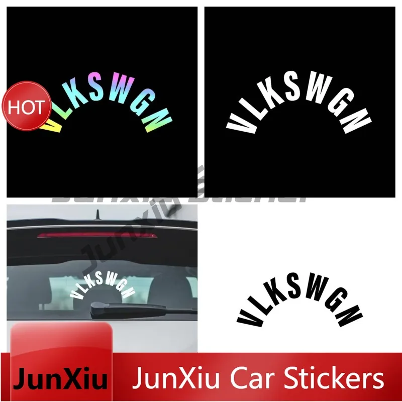 VLKSWGN Rear Wiper Window Car Stickers German Vinyl Text Style Decals for RV Truck Campervan Caravan Styling