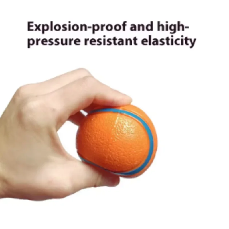 Robuster Hundespielball, kaubeständig, elastisch, springender Apportierball für große, mittelgroße und kleine Hunde, Welpen, Haustier-Kauspielzeug, Haustierzubehör – Detail 7