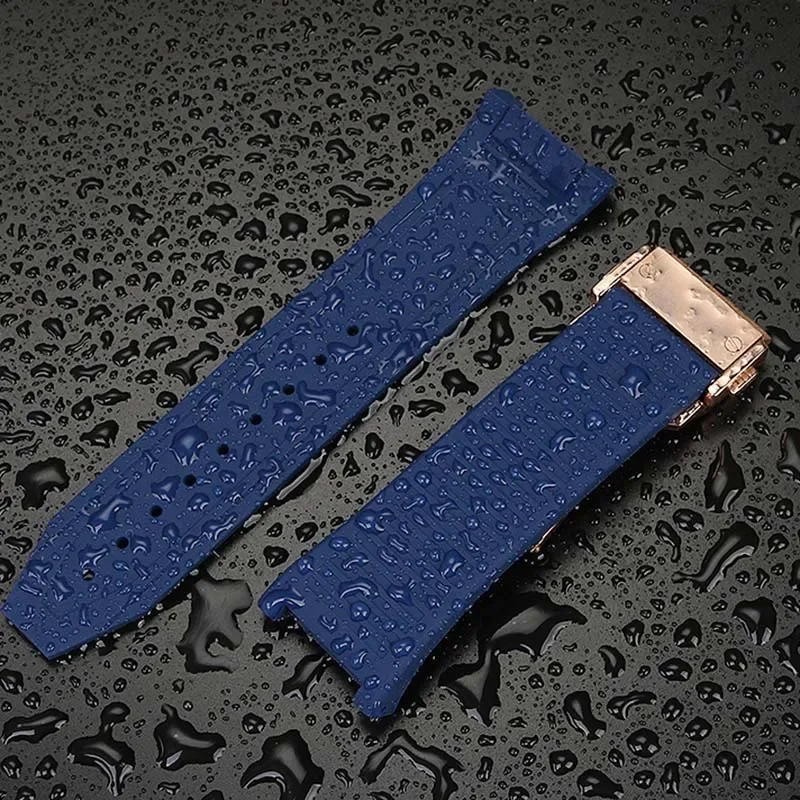 For Ferragamo F80 sports series fine steel watch band silicone rubber strap men's and women's wristband 26mm Bracelet Concave