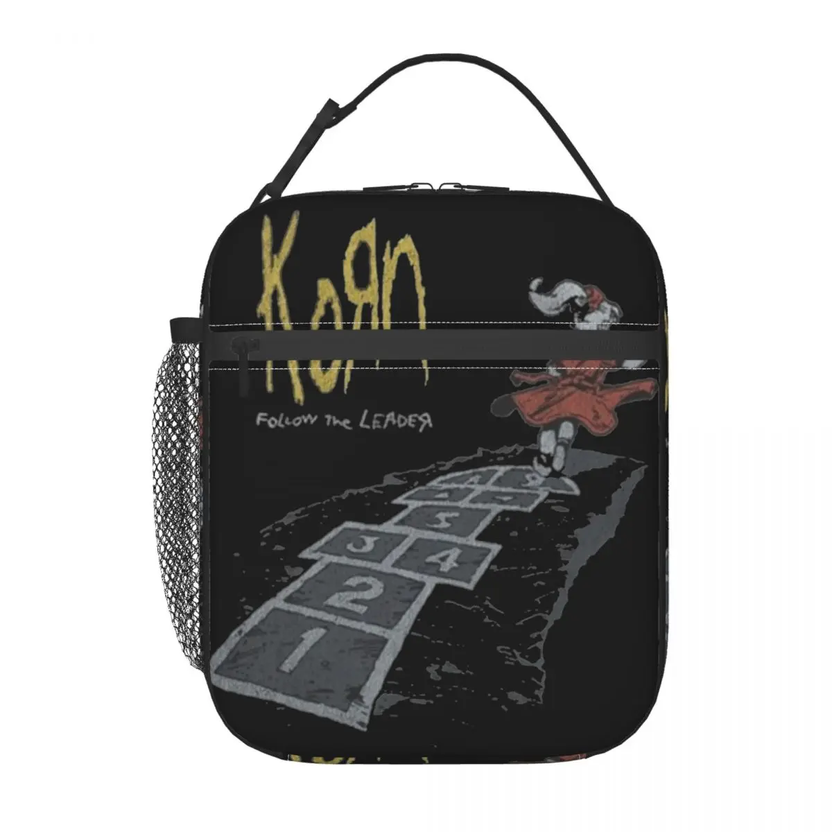 Music Rock Korn Band Insulated Lunch Bags Heavy Metal Food Container Portable Thermal Cooler Lunch Boxes For Travel