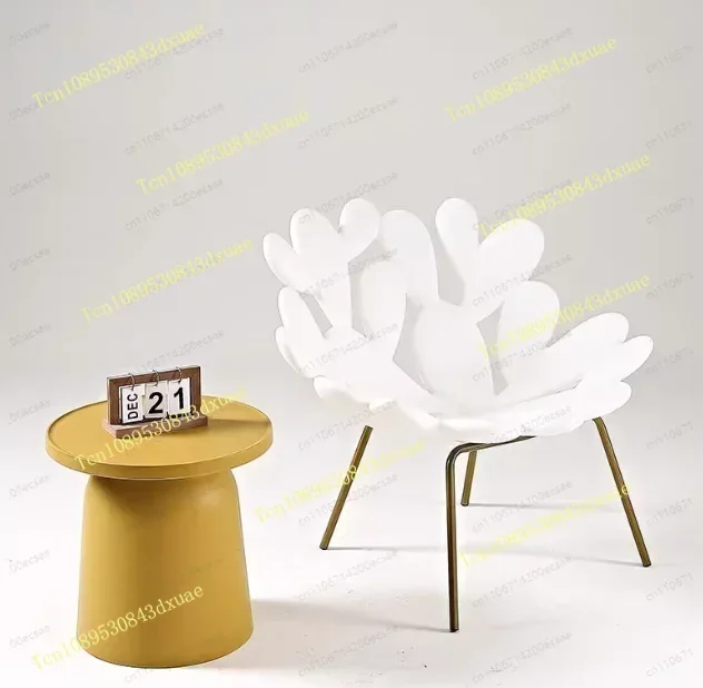 Cactus leisure chair plastic designer balcony light luxury Internet celebrity sofa chair single milk tea clothing store chair
