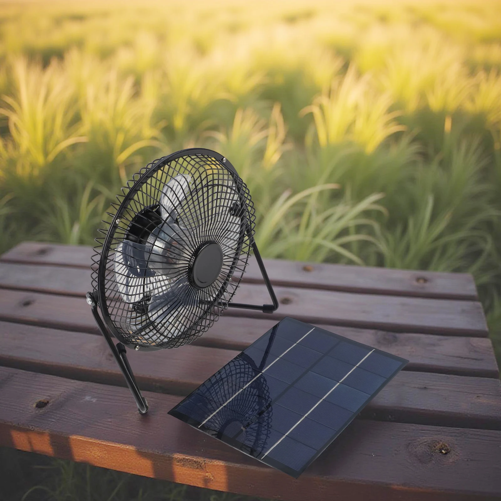 8inch Fan Solar Powered Fan Pet House Small Greenhouses Window Exhaust System Easy Installation Efficient Solar Power