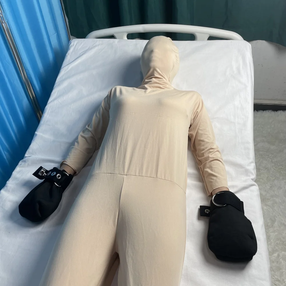 Hospital Health Care Mitts Medical Padded Hand Restraint Mittens Anti-Scratch Fixed Gloves for Elderly Dementia Patient