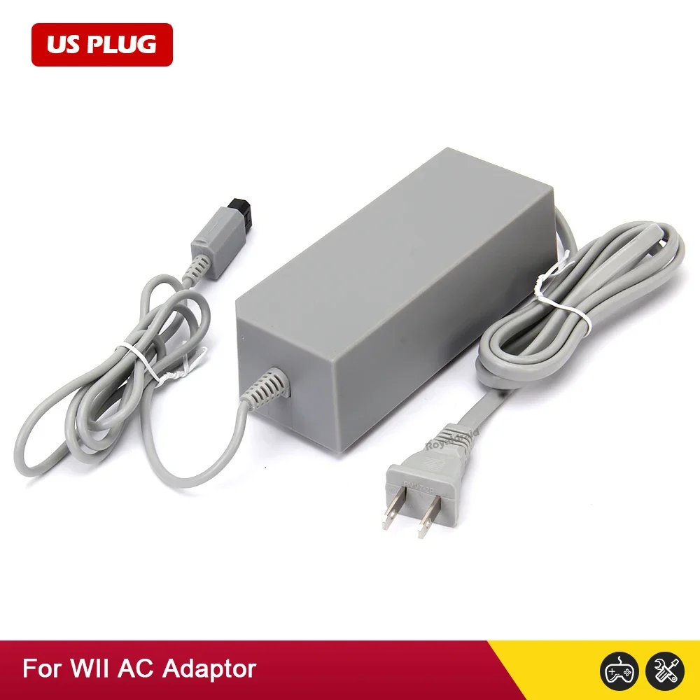 NEW EU US Plug Replacement Wall AC Power Adapter Supply Cord Cable For Wii Console AC Adapter Replacement Charger For WII Host