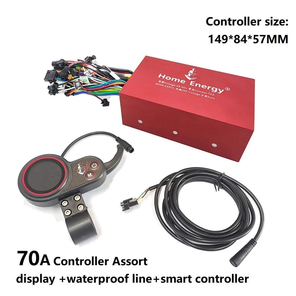 Controller motore a doppia trasmissione 48 v72v Controller Scooter elettrico 50A70A90A120A160A Display LCD acceleratore cavo impermeabile per Kugoo