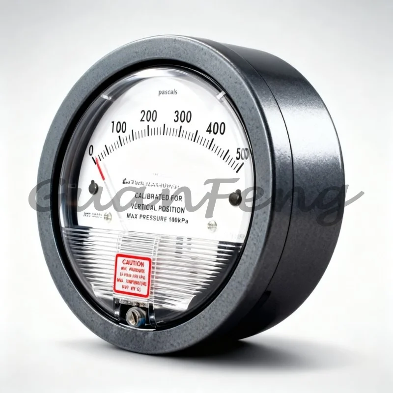 Type 2000 Clean Room Micro Differential Pressure Gauge, High Sensitive Air Differential Pressure Meter