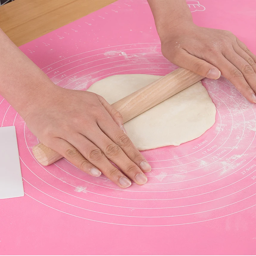 Rolling Mat Kneading Mat Thickened Silicone Pizza Dough Mat Household Panel Baking Tools