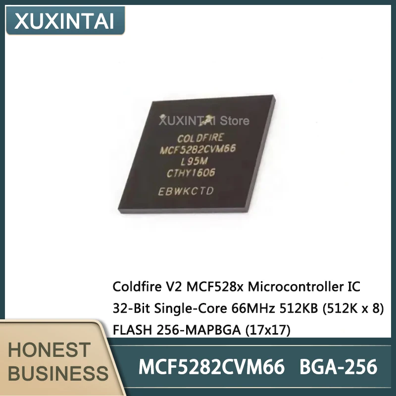 1~5Pcs/Lot   New Original  MCF5282CVM66 MCF5282  Microcontroller IC 32-Bit Single-Core 66MHz 512KB (512K x 8) FLASH 256-MAPBGA