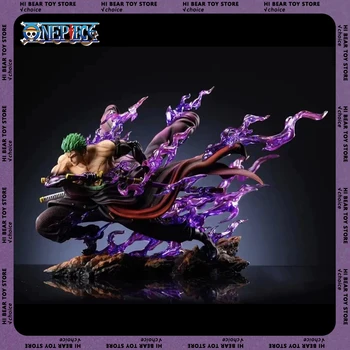 Figura de Anime de una pieza, figura de Roronoa Zoro, estatua Gk de Pvc, modelo de muñeca de colección, decoración de habitación, juguetes de escritorio, regalo, 21cm