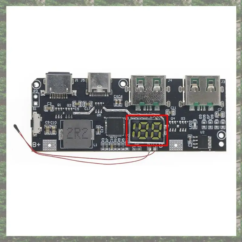 Promotion QC4.0 QC3.0 LED Dual USB 5V 4.5A 22.5W Micro/Type-C USB Mobile Power Bank 18650 Charging Module Temperature Protection