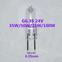 5PCS G6.35 24V 50W G6.35 24V 150W Bulb Mechanical Light bulb G6.35 24V bulb 35W G6.35 24V bulb G6.35 24V 250W light bulb GY6.35