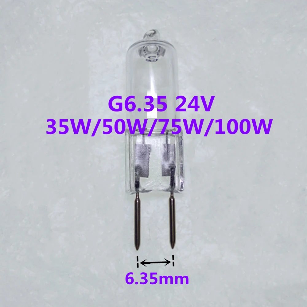 5PCS G6.35 24V 50W G6.35 24V 150W Bulb Mechanical Light bulb G6.35 24V bulb 35W G6.35 24V bulb G6.35 24V 250W light bulb GY6.35