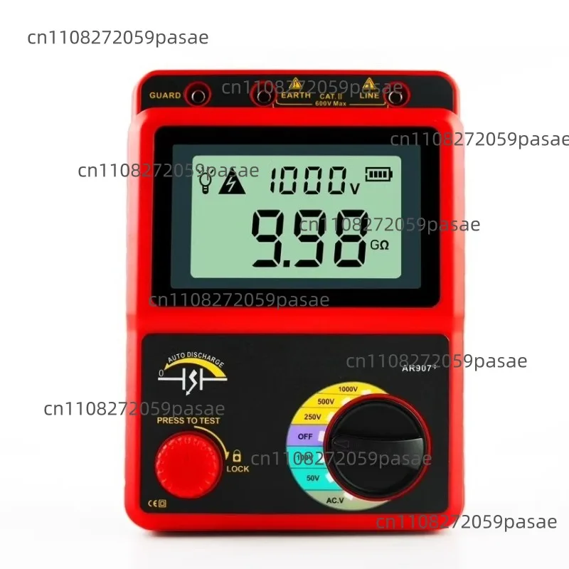 Resistance tester 500V high voltage electronic shaker 1000V electrical high resistance meter 2500V insulation resistance tester