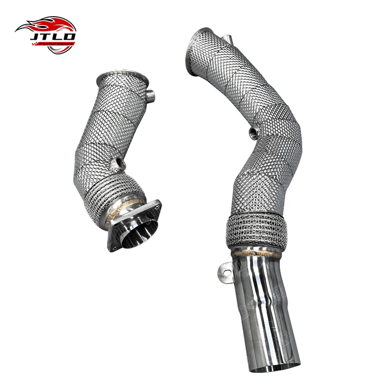 

Factory Sell In Stock Performance 304 Stainless Steel Heat Shielding Exhaust Downpipe For BMW G80 G82 M3 M4
