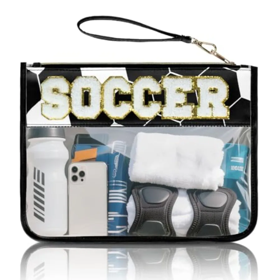 

Baseball Gift Bags Baseballs Treat Bags Team Gifts Clear Chenille Letter Zipper Pouch Accessories Stuff Sport Portable