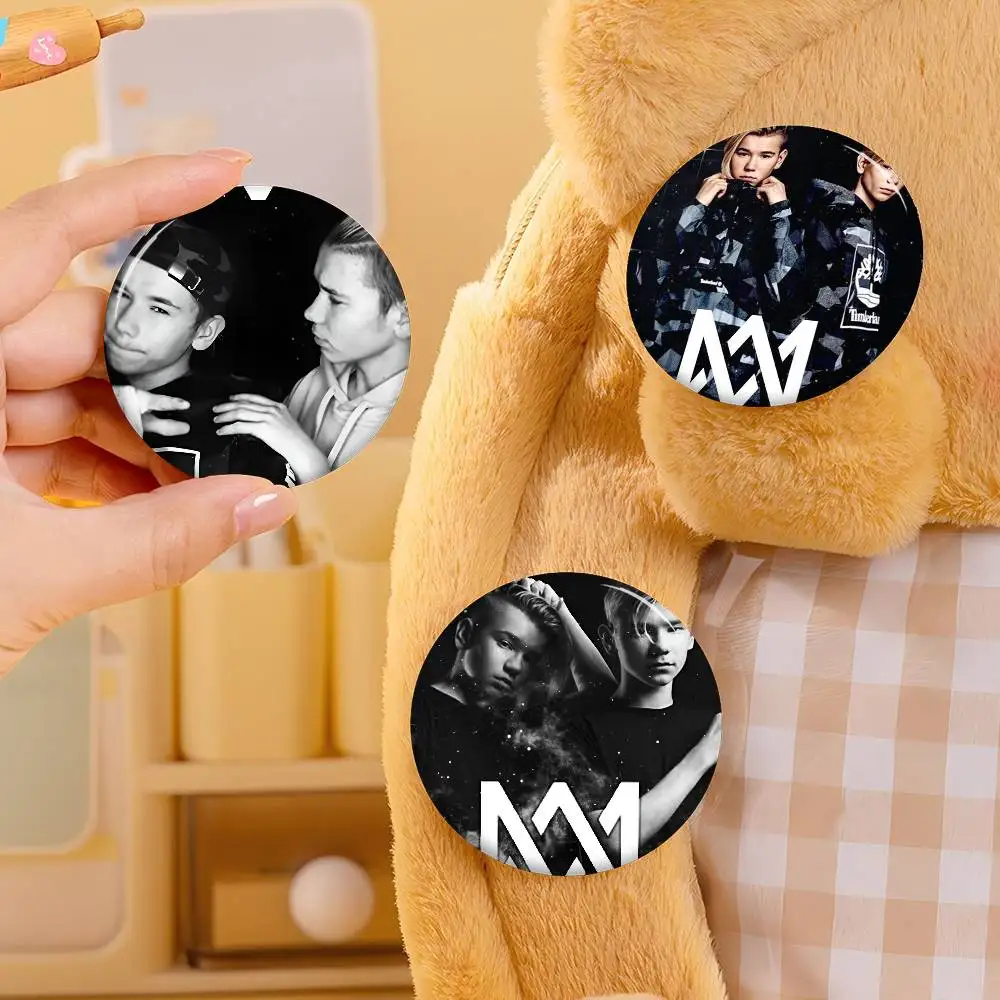 Marcus And Martinus Music 32/44/58MM Customizable Button Pins Cute Funny Creative Badge Jewelry Decor Gifts For Friends