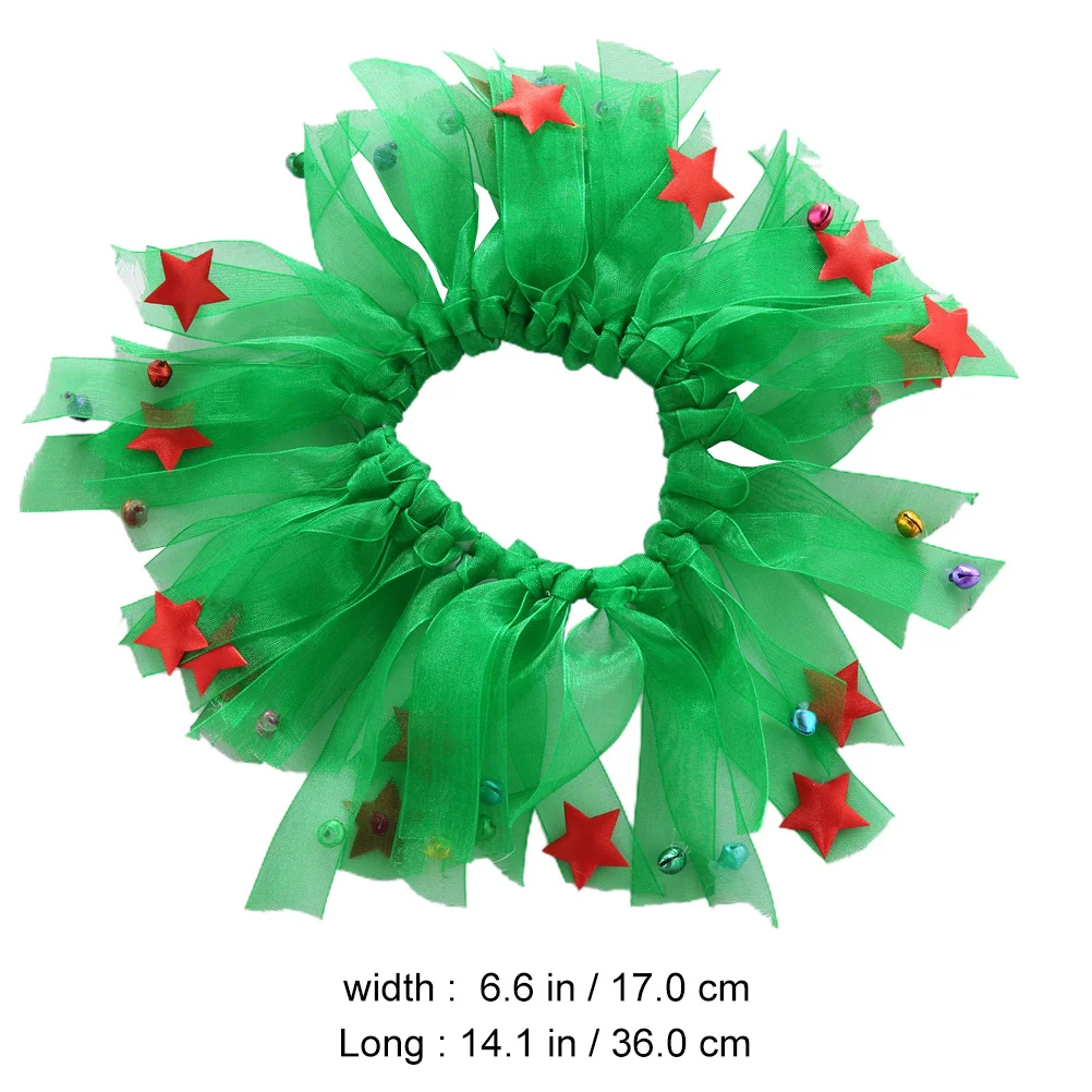 

2Pcs Christmas Pet Ribbon Collar Dog Collars Decorative Holiday Party Birthday Gift Christmas Dog Collar Pet Birthday Necklace