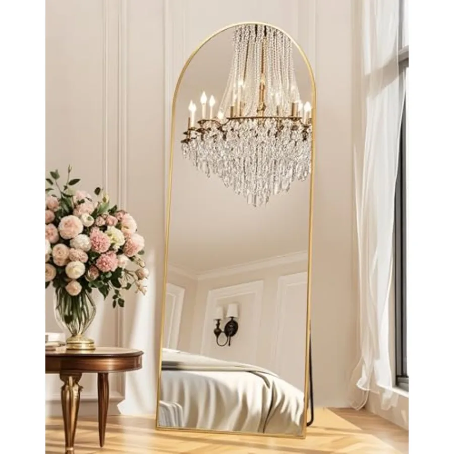 

58"x19"Floor Mirror Full LengthArched Full Length Mirror with Stand Full Body Mirror Hanging or Large Leaning for Bedroom Livin
