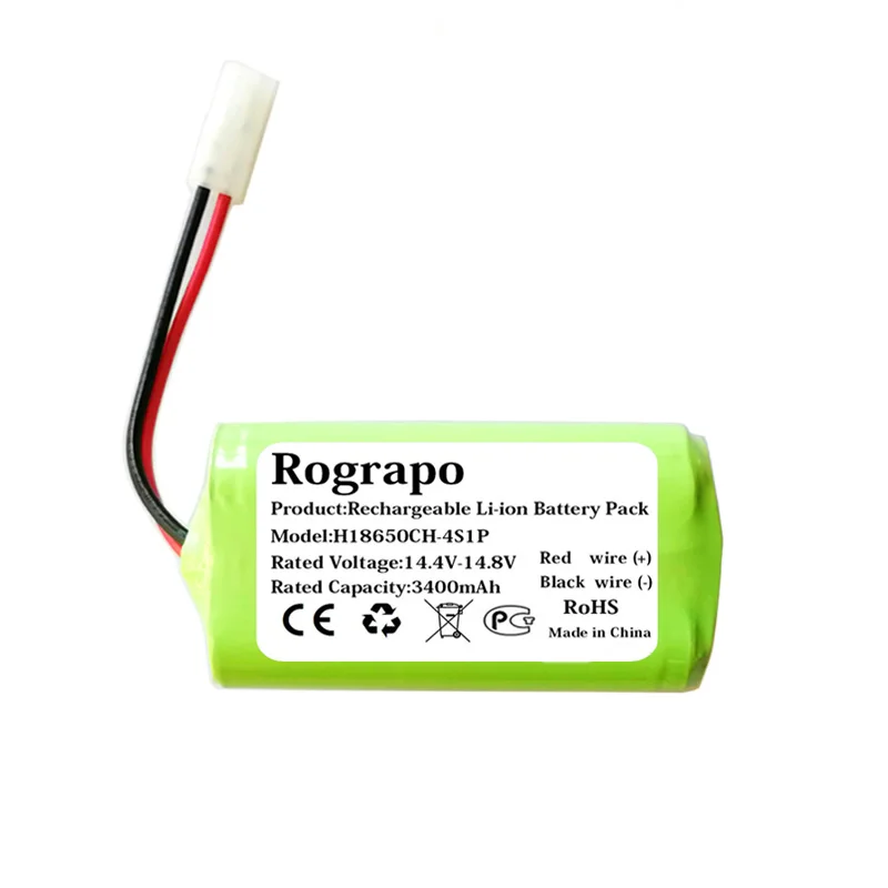 New 3400mAh RS-RT900866 Li-ion Battery Side Brush For Rowenta Tefal Explorer Serie 20 40 60 Robot Vacuum Cleaner