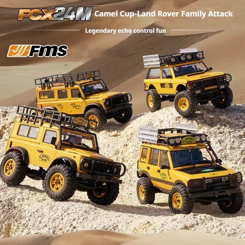 FMS FCx24M Land Rover Series Rc Vehicle 1/24 Electric Off-Road Crawler Simulation D90 Early Generation Discovery Toy Car Model