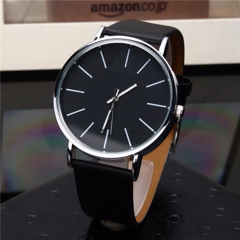 Minimalist Mens Watch Fashion Ultra Thin Metal Analog Quartz Wristwatch Men Leather Belt Casual Business Male Clock reloj hombre