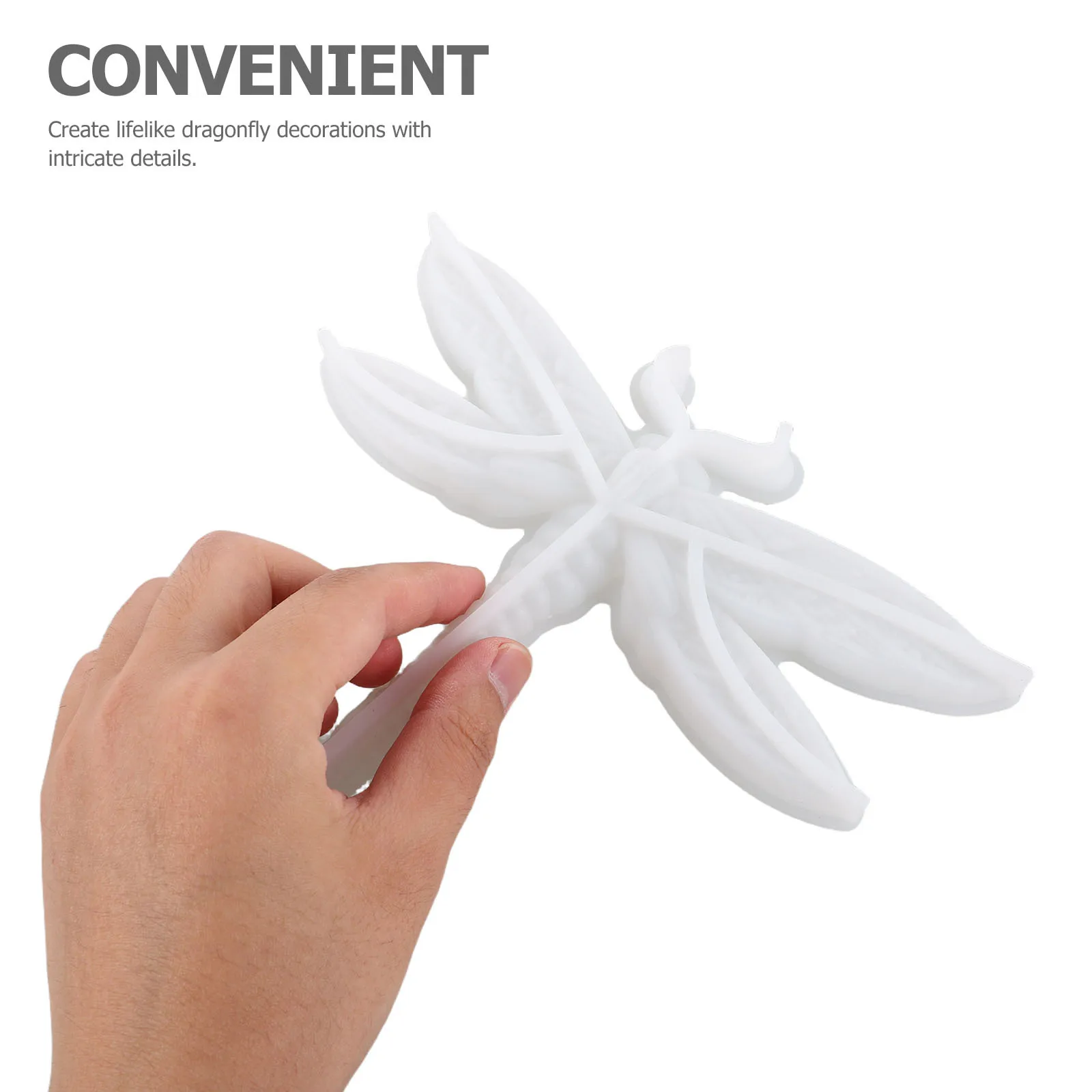 

Dragonfly Silicone Craft Mold 3D Embossed Resin Casting Mold for Wall Hanging Decorative Ornaments Dragonfly Decor