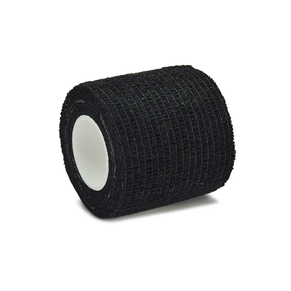 1/6/10 pcs black Gauze Medical Bandage Self-adhesive Breathable Elastic Bandages for Sports Fixing Finger Wrist Leg