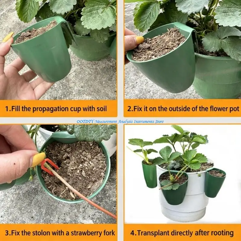 367D Plant Propagation Trays Set For Strawberries Multiple Sizes Runner Fork Included