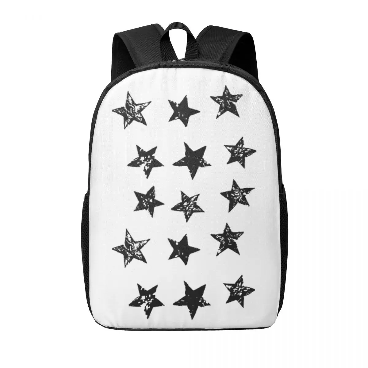 

Black And White Stars Woman Backpacks Boys Girls Bookbag Fashion Children School Bags Portability Laptop Rucksack Shoulder Bag