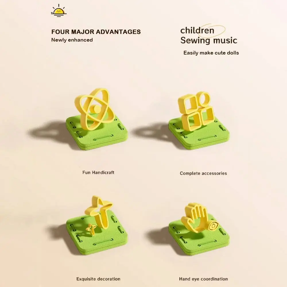 Cute Frog Carrot Pendants Children's Sewing DIY Material Package Improve Concentration Creative Making Children's Gifts