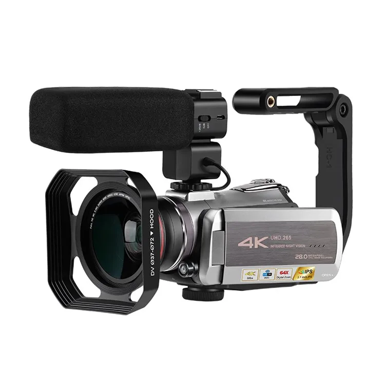 4K Live Streaming Digital Video Camera AZ50 13MP 64X Zoom Professional Camcorder with WiFi Face Capture Vlog Camera 4K HD