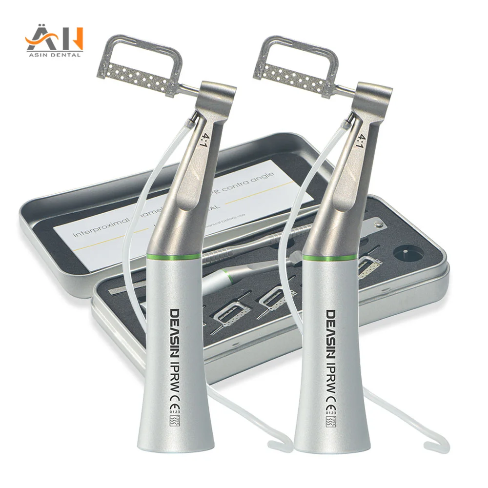 

Dental Orthodontic Interproximal Enamel Reduction Reciprocating IPR System Stripping 4:1 Contra Angle with 6 Size Dentist Tools