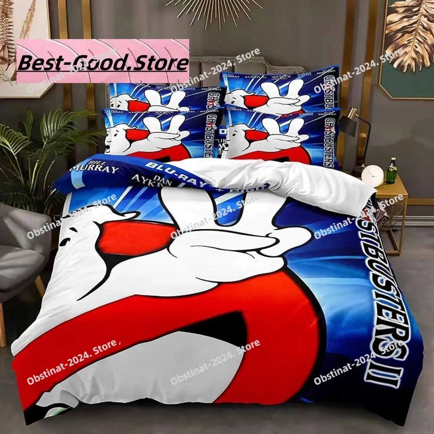 3D Print Ghost Cartoon busters Bedding Set Boys Girls Twin Queen King Size Duvet Cover Pillowcase Bed boys Adult Bedroom