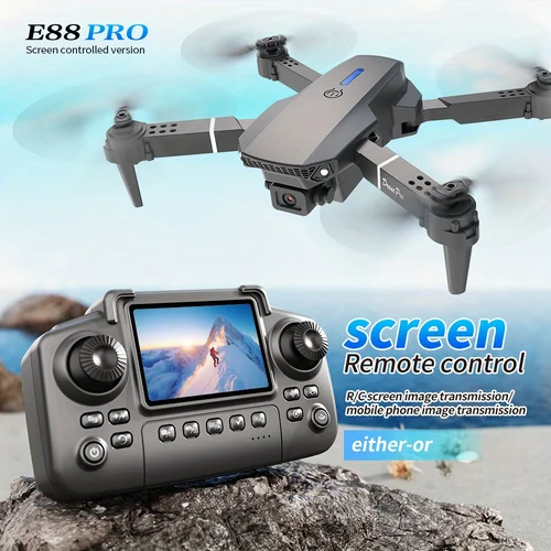 Imagen 2 del producto Nuevo Dron actualizado E88 Pro 4K Cámara Dual HD fotografía aérea Dron con pantalla plegable Quadcopter RC juguete para niños regalos