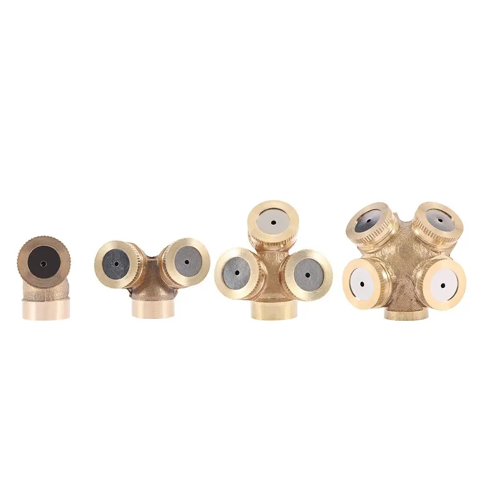 

Adjustable 1/2/3/4 Holes Connector Lawn Watering Cool Dust Misting Sprinklers Spray Nozzle Irrigation System Garden Tools