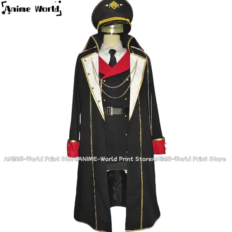 

《Custom Size》Game Blue Archive Hanuma Makoto Military Uniform Cosplay Costume Halloween Carnival Party Role Play Outfit