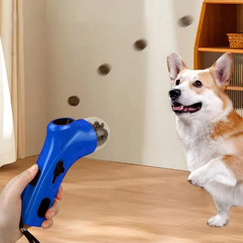 

Dog Food Training Equipment Portable Interactive Treat Dispenser Launcher Gun Pet Snack Feeder Accessories Tool Supplies Product