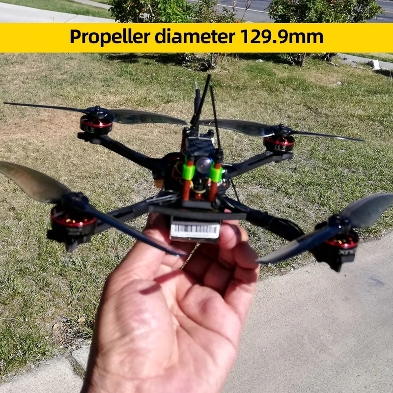 4/6 أزواج Gemfan 5126 المروحة 5 بوصة 2-Blade LR5126 CW/CCW الدعائم ل 2004 2203 موتور RC FPV حرة كوادكوبتر سباق بدون طيار #3