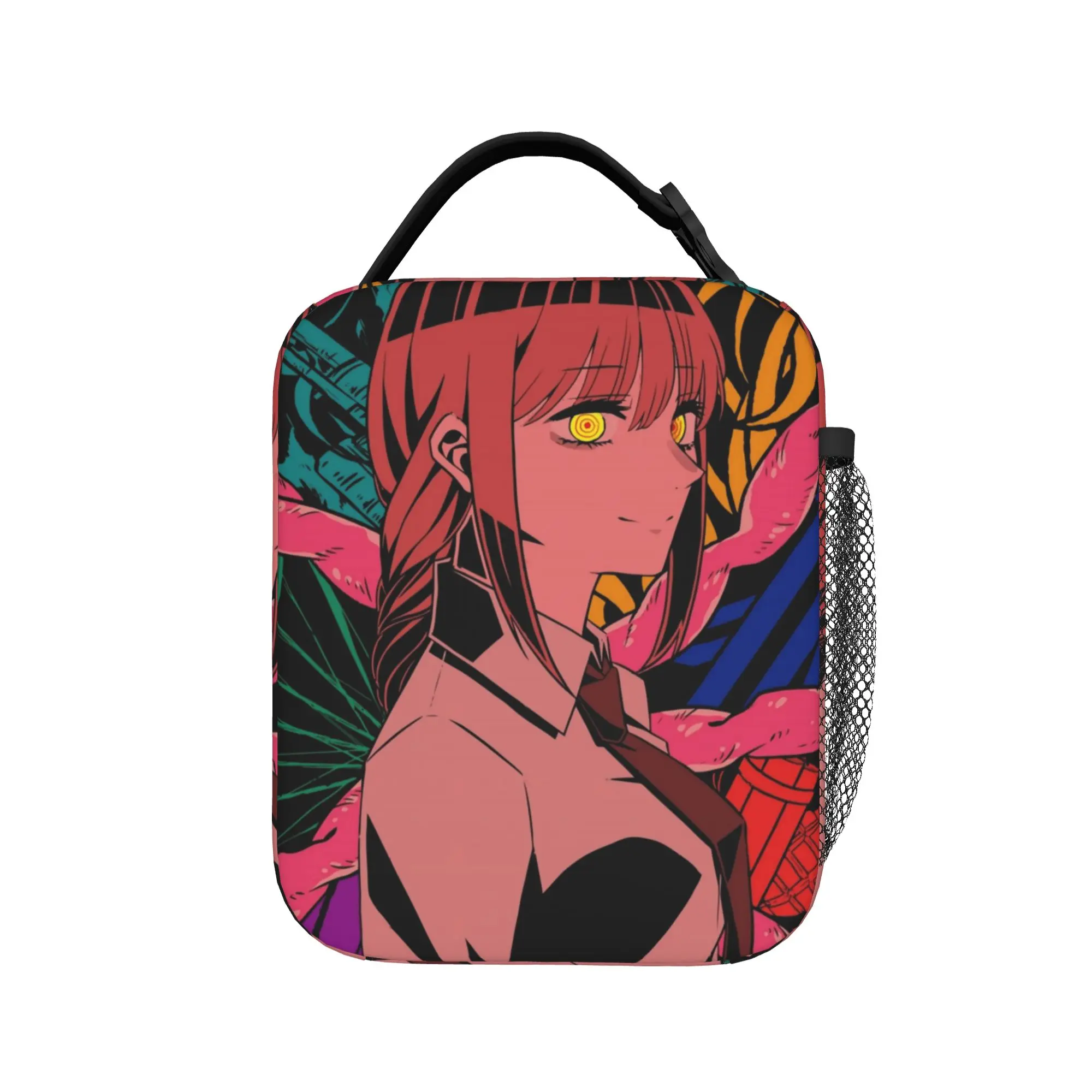 Makima C-Chainsaws Man Anime Insulated Lunch Bags High Capacity  Reusable Thermal Bag Lunch Box Tote Food Storage Bags