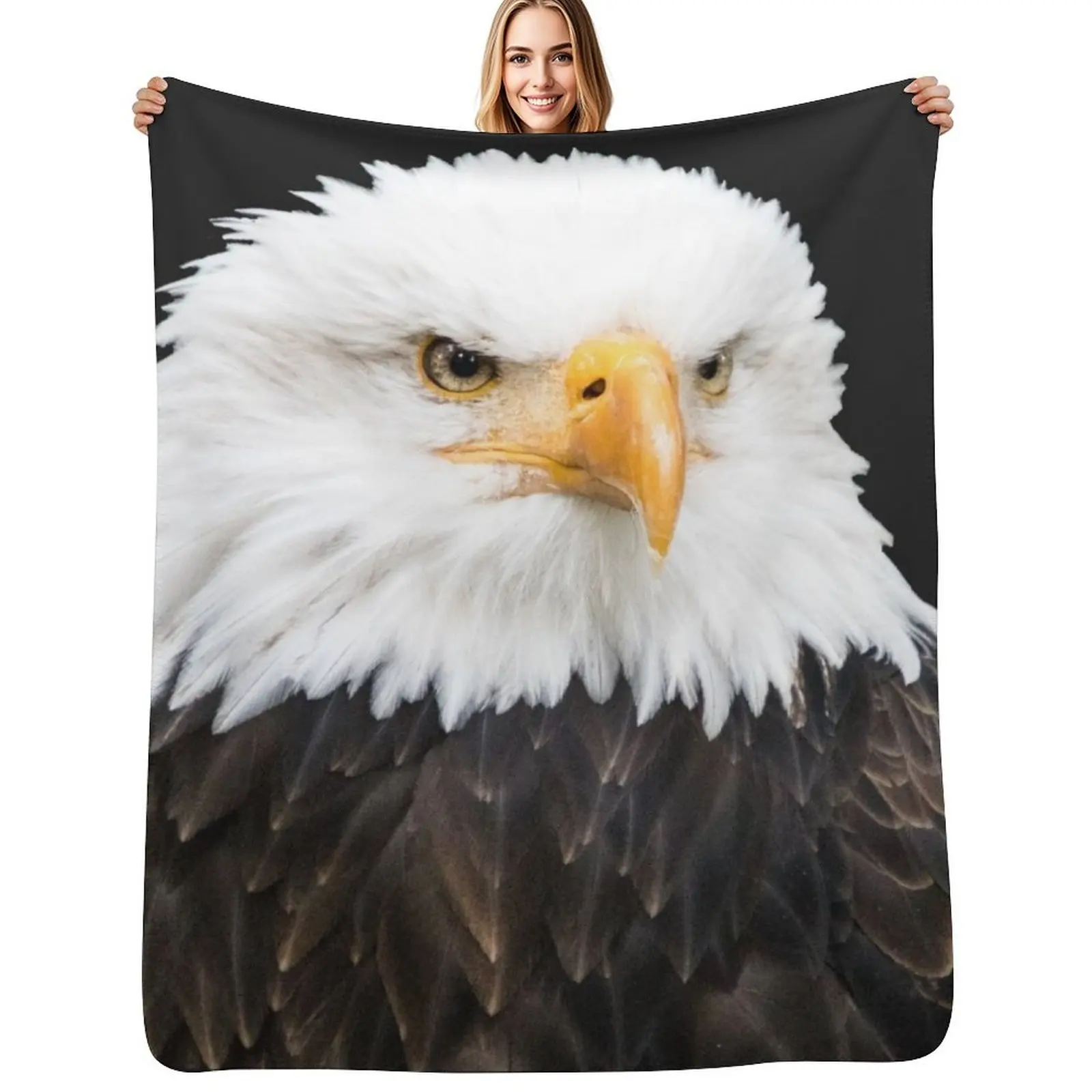 

Bald eagle Throw Blanket Summer Beddings for winter Sleeping Bag Shaggy Blankets