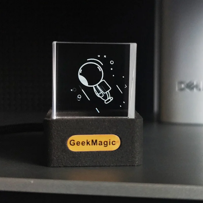 Holographic Crystal Cube Clock 2