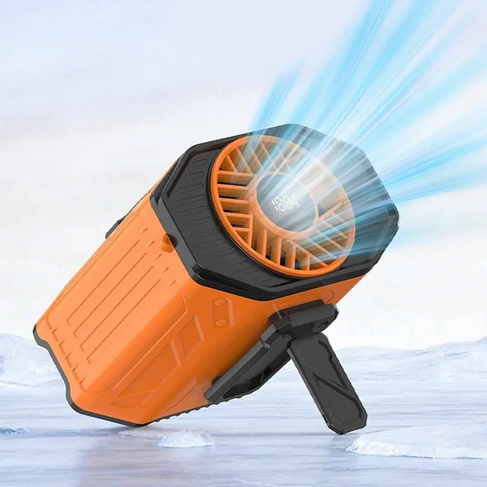 

Перезаряжаемый вентилятор на пояс с сильным охлаждением, 100 скоростей, портативный, высокоскоростной, с долгим временем работы от батареи, для дома и улицы