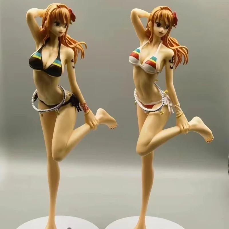 

2 colours Large size Swimsuit One Piece Nami Pirate Figurine PVC Figure Collectible Model Toys Doll Gift 24CM