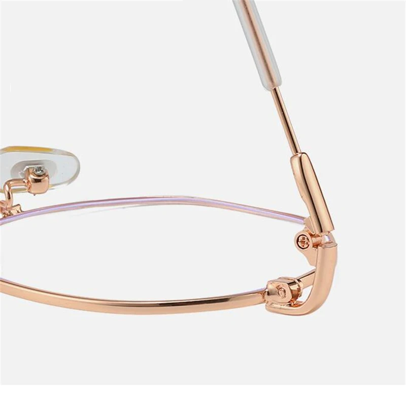 0 -0.5 -1.0 إلى -6.0 النساء الرجال الضوء الأزرق حجب مضلع قصر النظر نظارات الانتهاء من نظارات طبية معدنية للطلاب