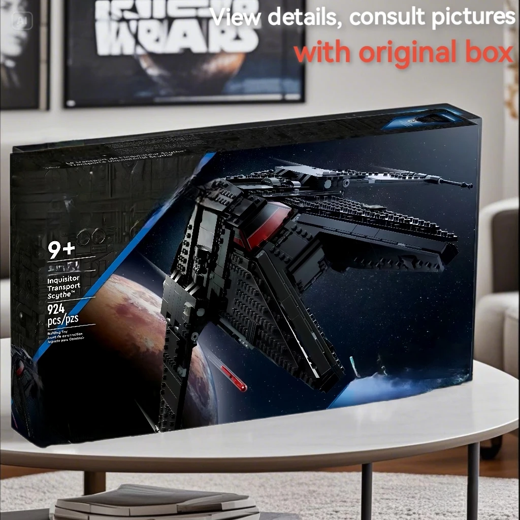 

With Original Box 989PCS New Spaceship Stars Fighter Inquisitor Transport Scythe Building Blocks 75336 Assemble Bricks Toys Gift